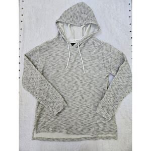 Original Use Gray Long Sleeve Hooded Shirt Mens Medium- Waffle Knit Pullover